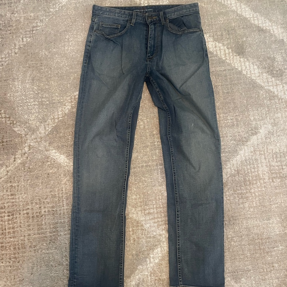 Johnston & Murphy Dark Blue Denim Pants